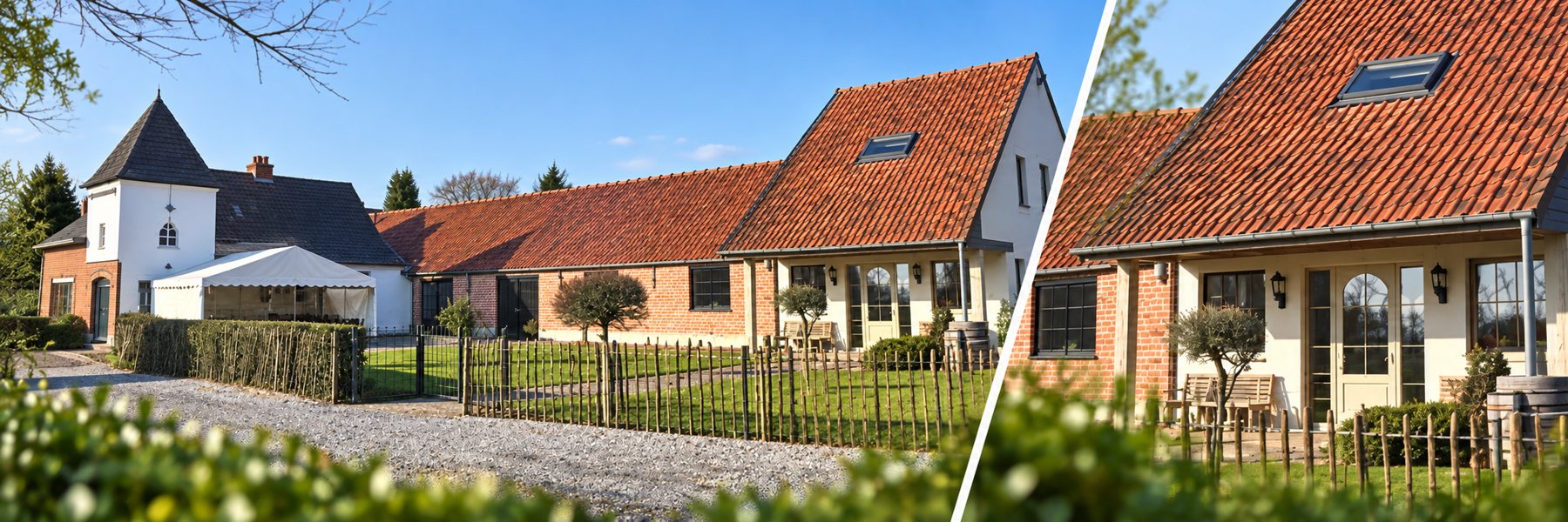 ’t Scheldeschuurke, tweeluik van het echte landelijke gebouw