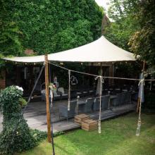 Terras en tuin bij Feestzaal Rubens