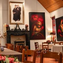 Oranjerie met kunstwerken bij Hof te Puttens