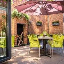Binnenplaats van Restaurant Preuverie