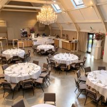 Gedekte feestzaal van Afspanning De Jachthoorn