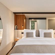 Een hotelkamer bij La Butte aux Bois