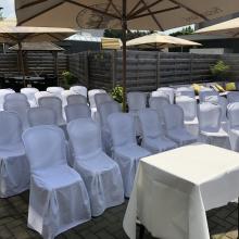 Ceremonieopstelling op het buitenterras van Concordia