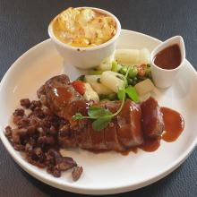 Voorbeeldgerecht uit de keuken van Het Brughuis
