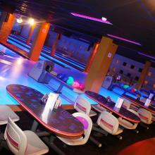 Bowlingbanen van De Max! met sfeerverlichting