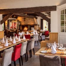 Restaurantinterieur van Hof Ter Doest