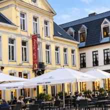 Brasserie en terras van De Kring aan de Markt