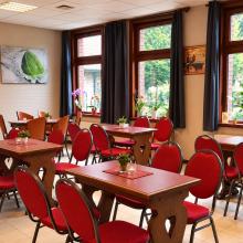 Gezellig cafégedeelte van Sint Godelieve