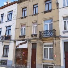 Gevel van La Chocolaterie aan Van Malderstraat 27, opnamebasis 2015
