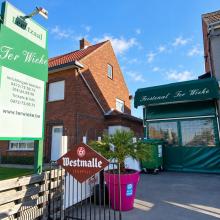Gevel en inkom van Ter Wieke, bronopname 2023